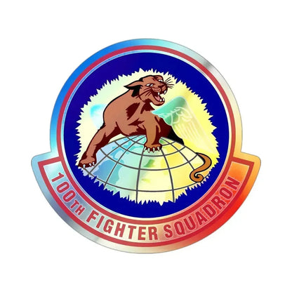 100th Fighter Squadron (U.S. Air Force) Holographic STICKER Die-Cut Vinyl Decal - The Sticker Space