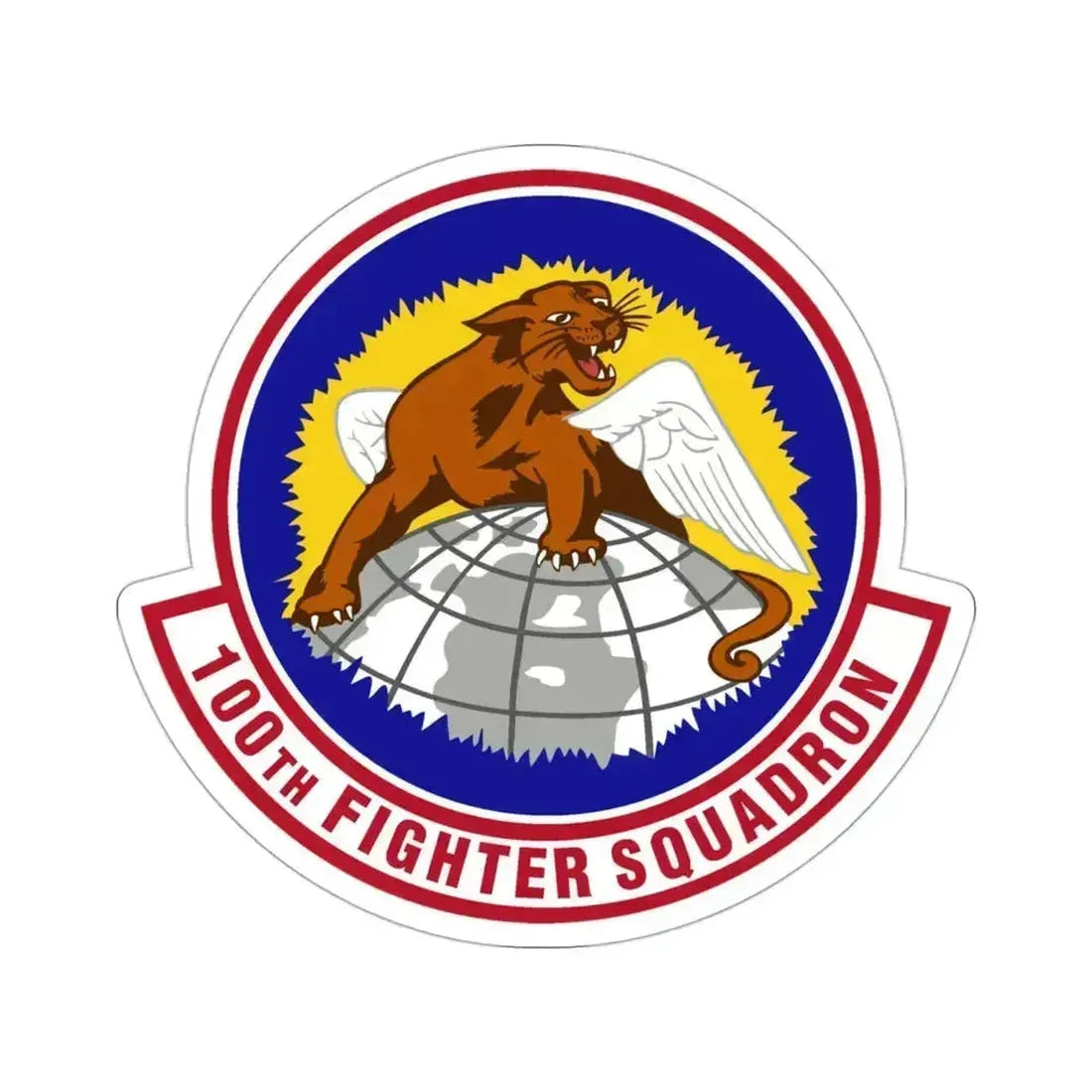 100th Fighter Squadron (U.S. Air Force) STICKER Vinyl Die-Cut Decal 3 Inch - The Sticker Space