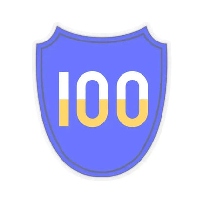 100th Infantry Division SSI (U.S. Army) STICKER Vinyl Kiss-Cut Decal 2 Inch Transparent - The Sticker Space