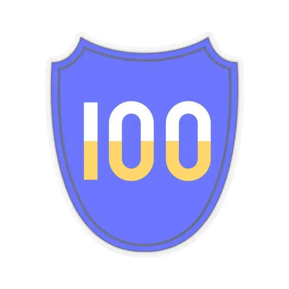 100th Infantry Division SSI (U.S. Army) STICKER Vinyl Kiss-Cut Decal 6 Inch Transparent - The Sticker Space