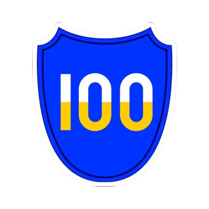100th Infantry Division SSI (U.S. Army) STICKER Vinyl Kiss-Cut Decal - The Sticker Space