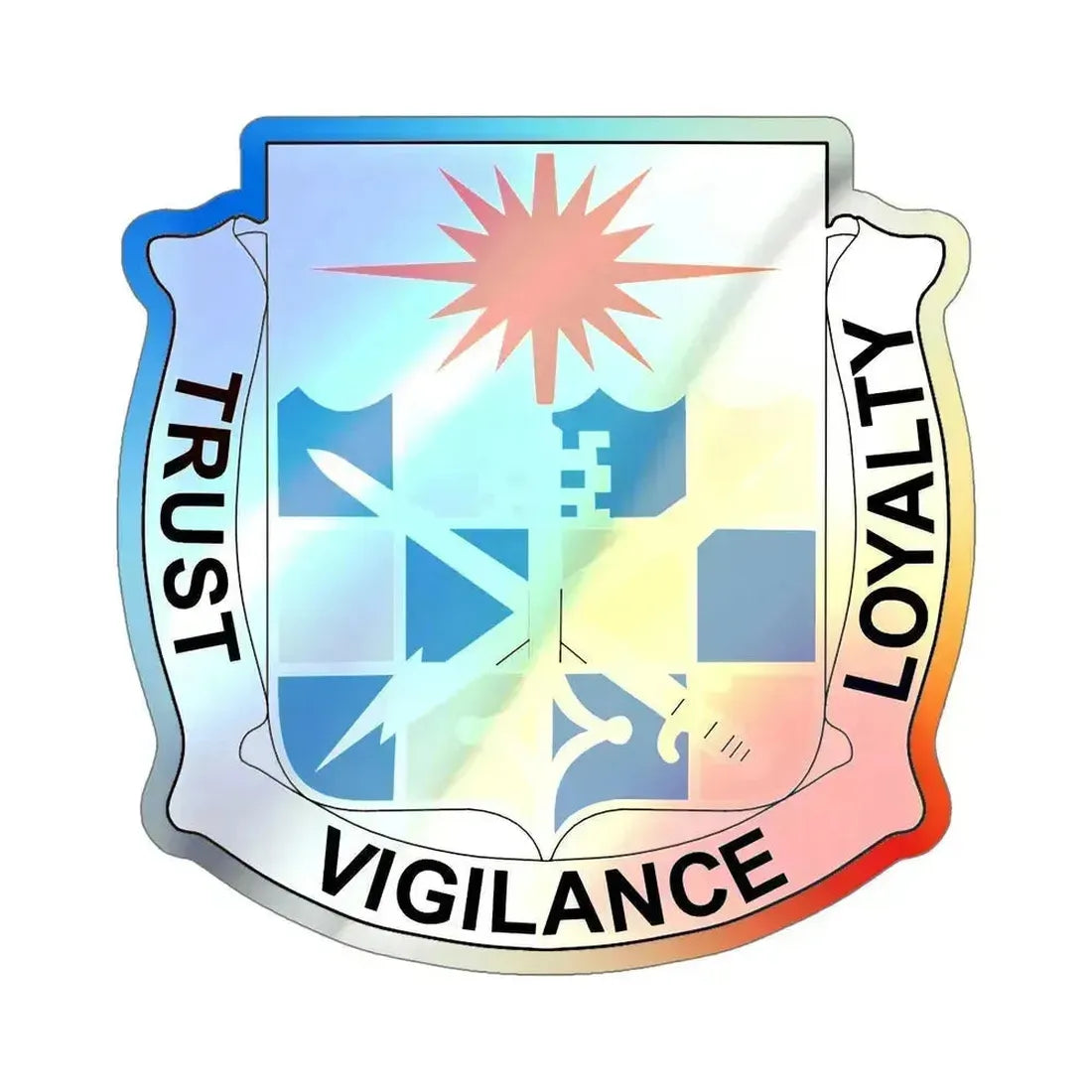 101 Military Intelligence Battalion (U.S. Army) Holographic STICKER Die-Cut Vinyl Decal 6 Inch Holographic - The Sticker Space
