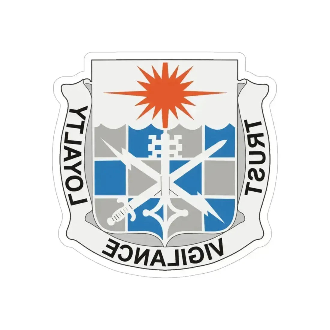 101 Military Intelligence Battalion (U.S. Army) REVERSE PRINT Transparent Die-Cut STICKER 6 Inch Die-Cut Transparent - The Sticker Space