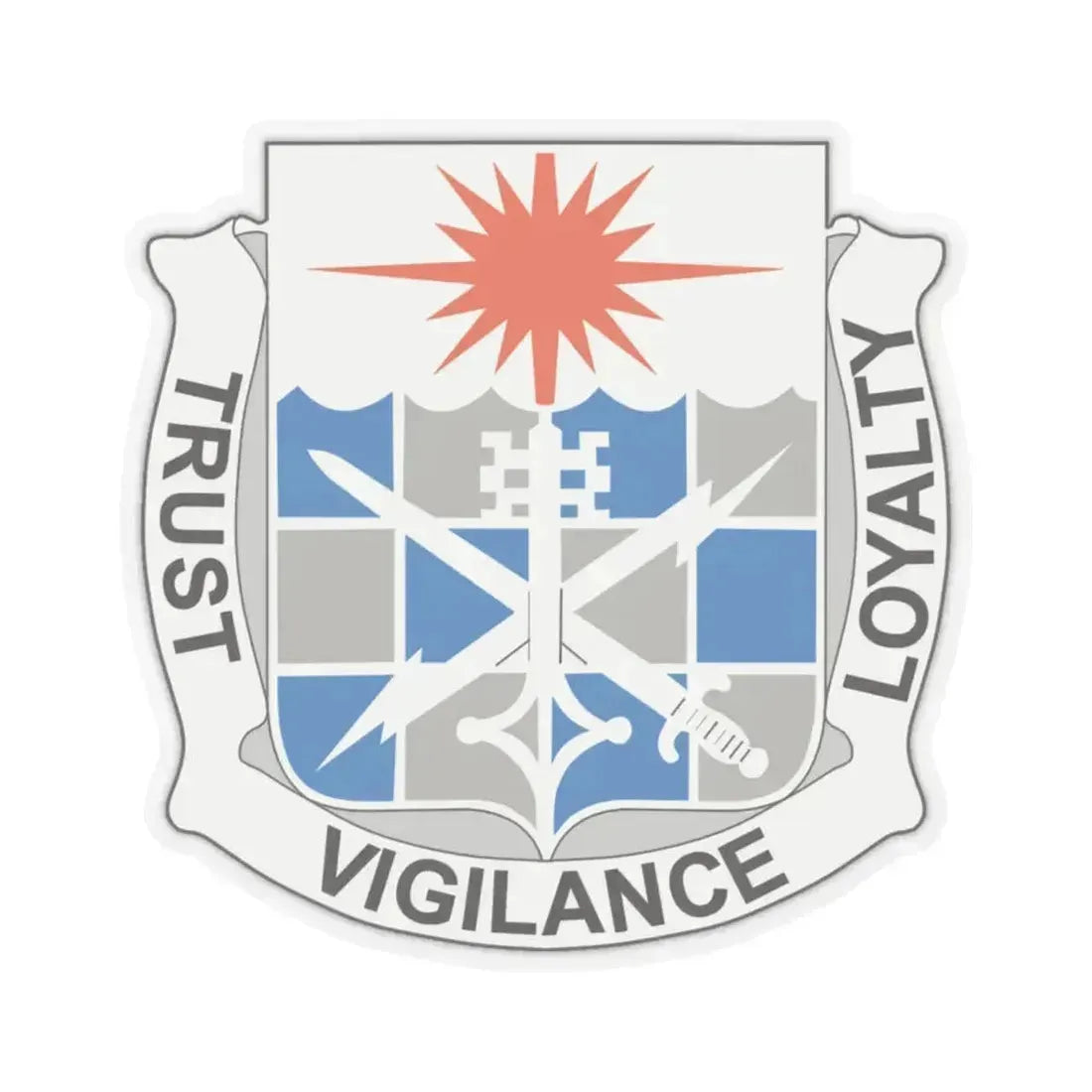 101 Military Intelligence Battalion (U.S. Army) STICKER Vinyl Kiss-Cut Decal 6 Inch Transparent - The Sticker Space