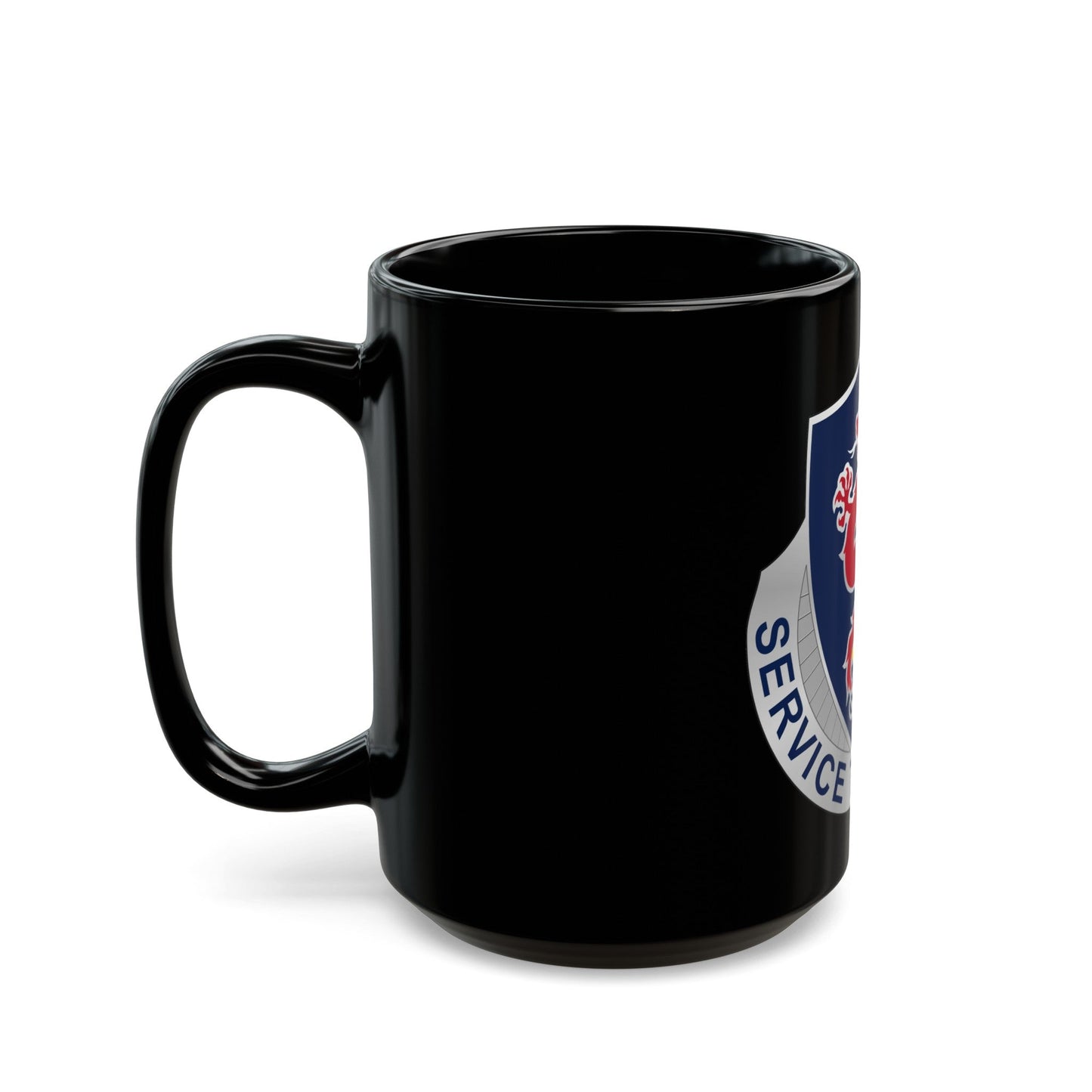 101 Personnel Services Battalion (U.S. Army) Black Coffee Mug-The Sticker Space