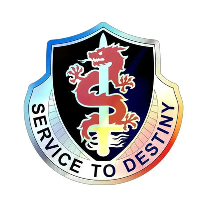 101 Personnel Services Battalion (U.S. Army) Holographic STICKER Die-Cut Vinyl Decal 5 Inch Holographic - The Sticker Space