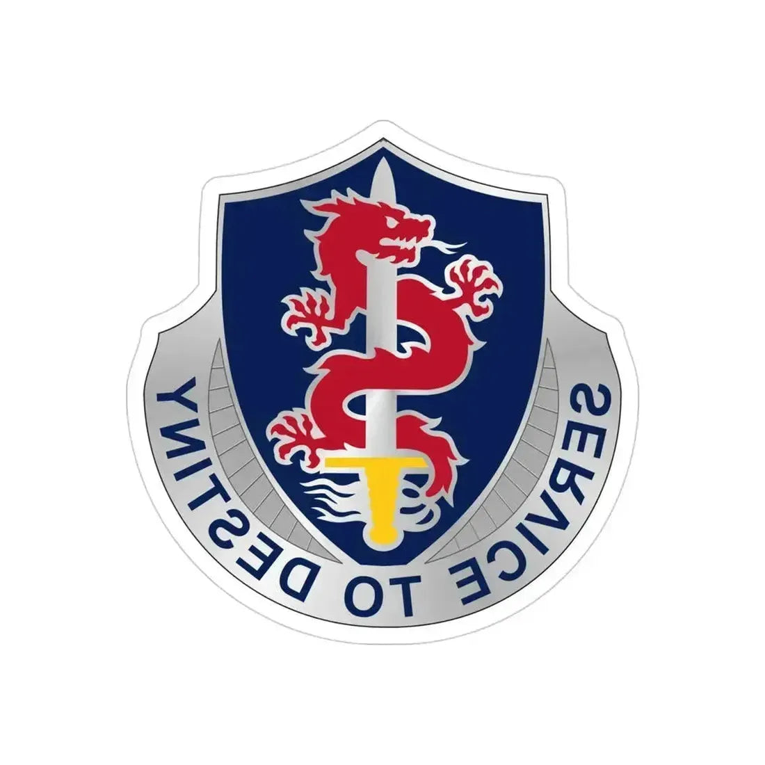 101 Personnel Services Battalion (U.S. Army) REVERSE PRINT Transparent Die-Cut STICKER - The Sticker Space