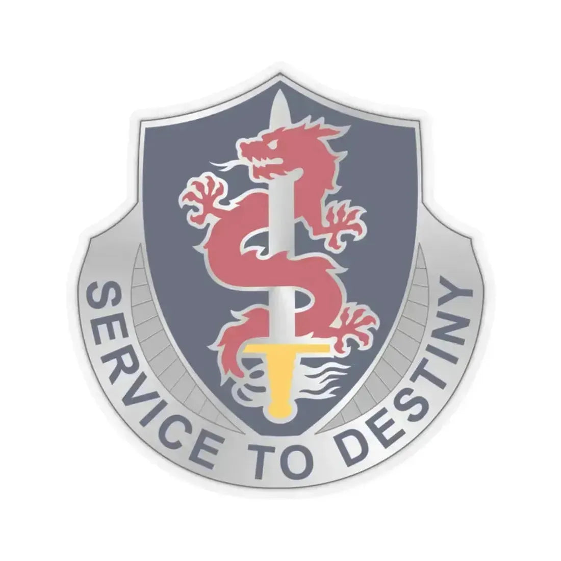 101 Personnel Services Battalion (U.S. Army) STICKER Vinyl Kiss-Cut Decal 2 Inch Transparent - The Sticker Space