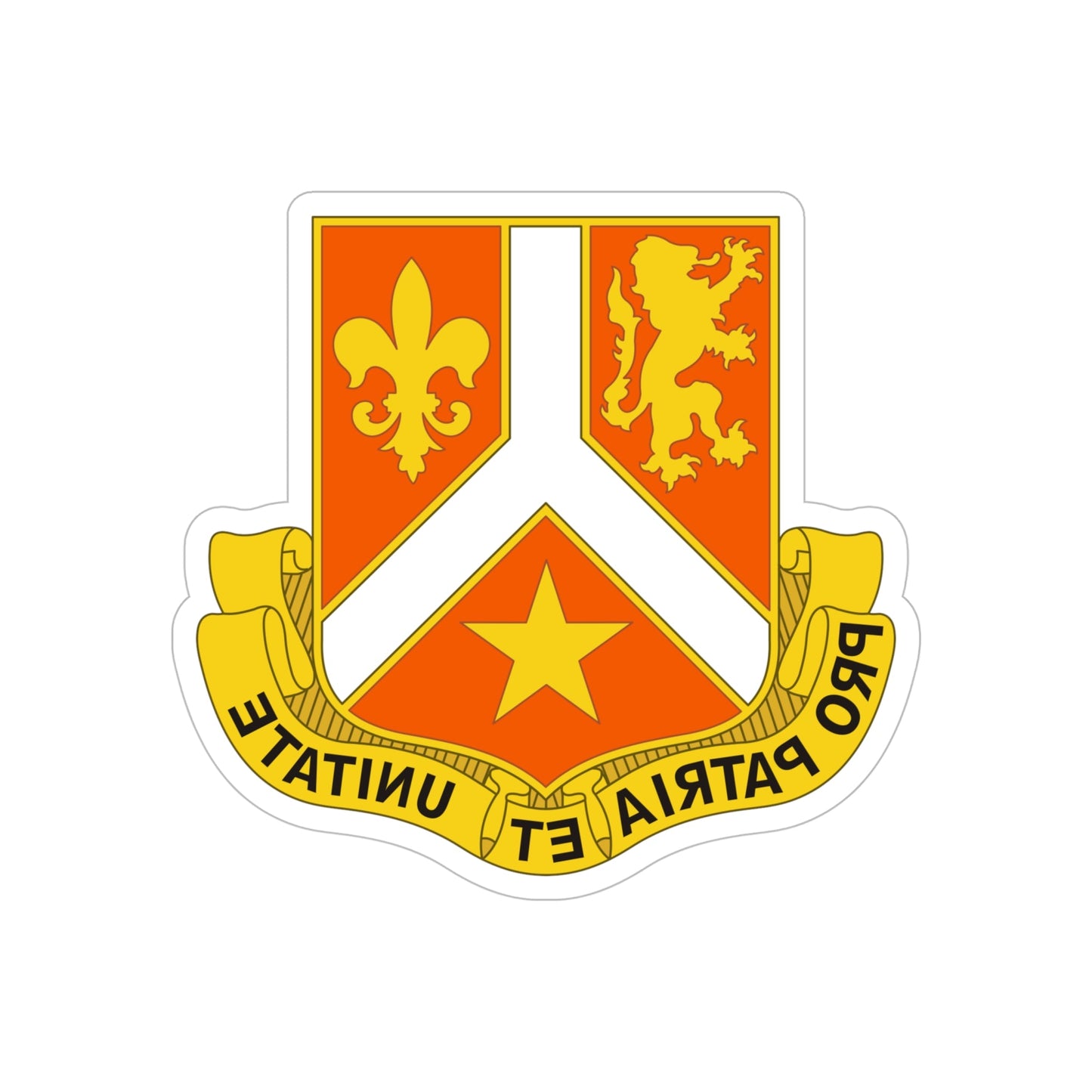 101 Signal Battalion (U.S. Army) REVERSE PRINT Transparent STICKER-6" × 6"-The Sticker Space