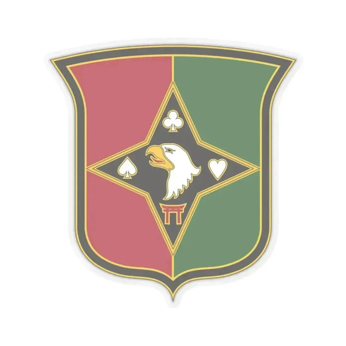 101 Sustainment Brigade 2 (U.S. Army) STICKER Vinyl Kiss-Cut Decal 3 Inch Transparent - The Sticker Space