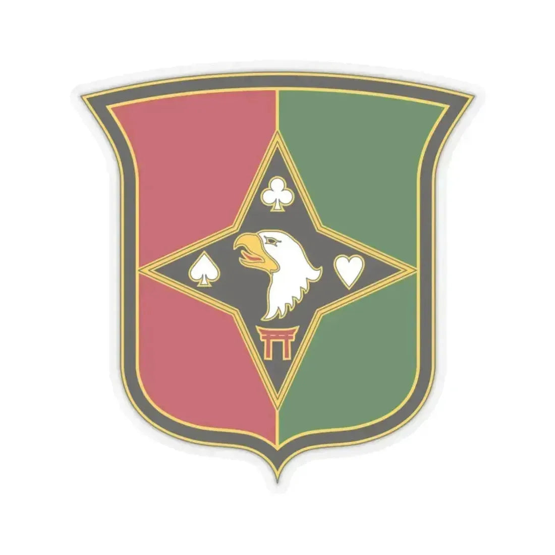 101 Sustainment Brigade 2 (U.S. Army) STICKER Vinyl Kiss-Cut Decal 6 Inch Transparent - The Sticker Space