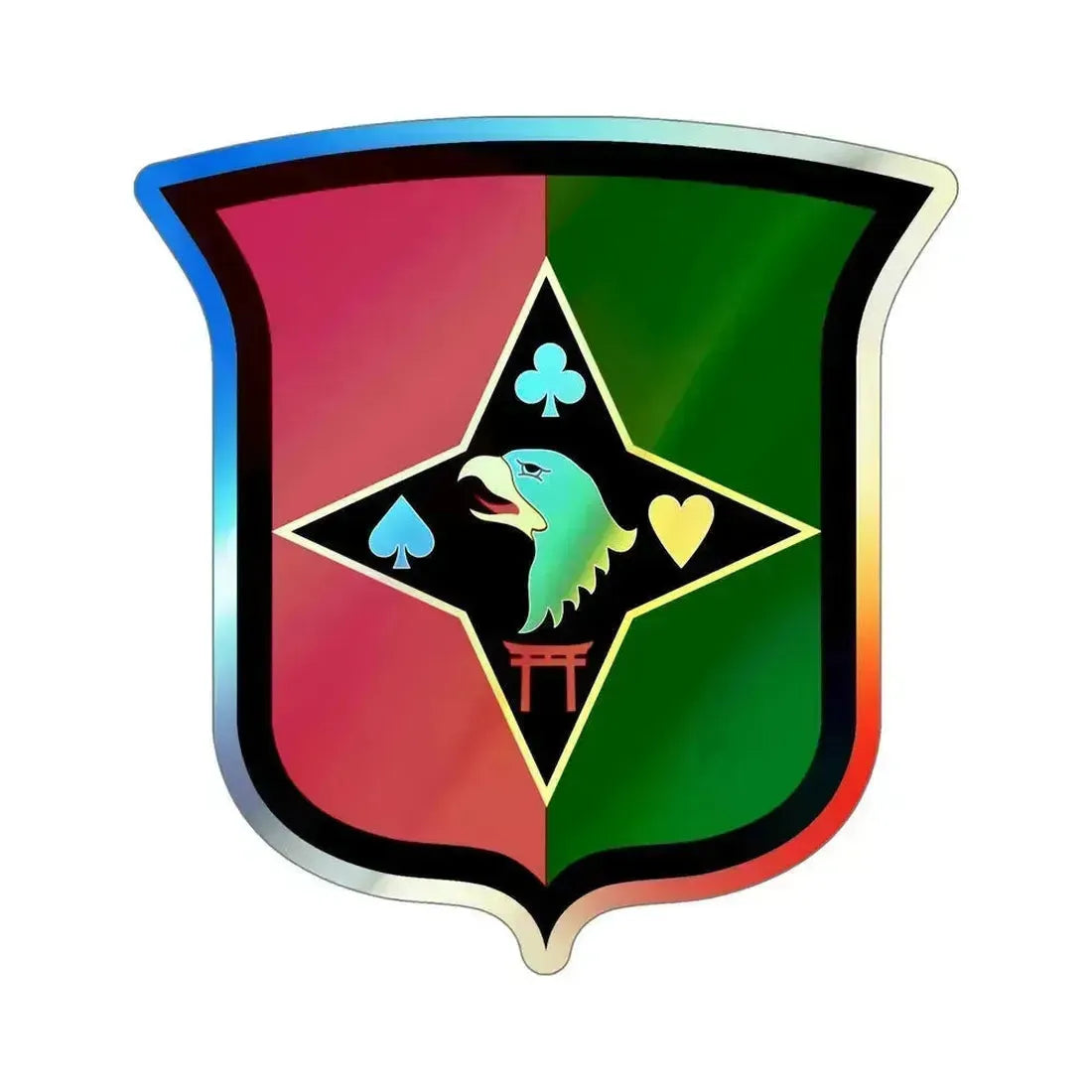 101 Sustainment Brigade (U.S. Army) Holographic STICKER Die-Cut Vinyl Decal 6 Inch Holographic - The Sticker Space