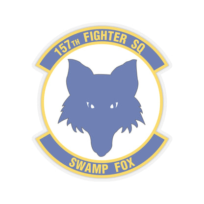 157 Fighter Squadron (U.S. Air Force) STICKER Vinyl Kiss-Cut Decal-4" × 4"-Transparent-The Sticker Space