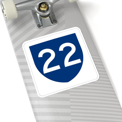 PR primary 22 (Puerto Rico) (Road Sign) STICKER Vinyl Kiss-Cut Decal