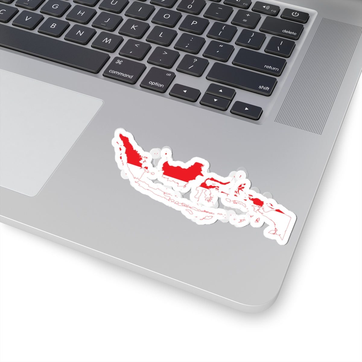 Flag map of Indonesia physical version (Indonesia) STICKER Vinyl Kiss-Cut Decal