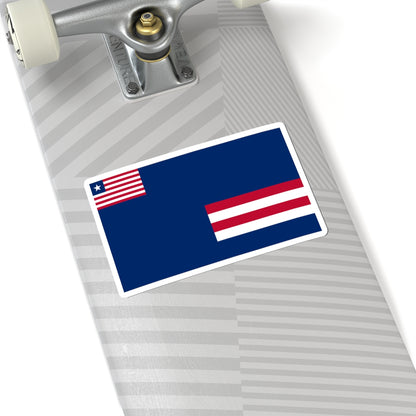 Flag of Grand Bassa County (Liberia) STICKER Vinyl Kiss-Cut Decal