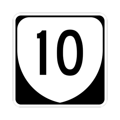 Virginia 10 (Virginia) (Road Sign) STICKER Vinyl Kiss-Cut Decal