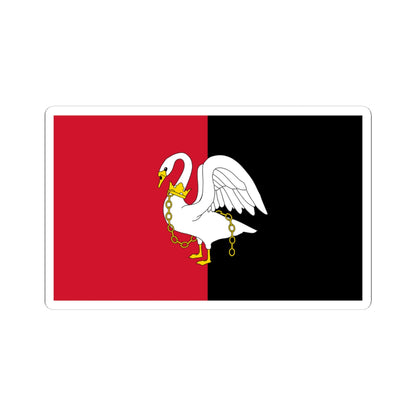County Flag of Buckinghamshire (England) STICKER Vinyl Kiss-Cut Decal