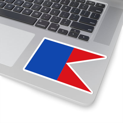 Flag maritime melilla (Spain) STICKER Vinyl Kiss-Cut Decal
