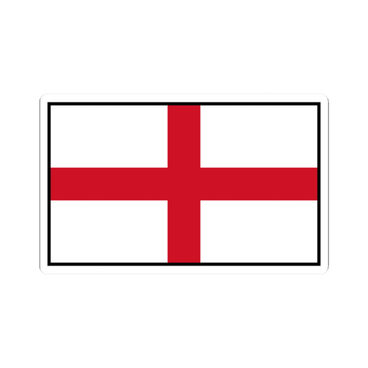 Flag of England bordered (England) STICKER Vinyl Kiss-Cut Decal