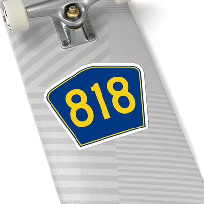 PR secondary 818 (Puerto Rico) (Road Sign) STICKER Vinyl Kiss-Cut Decal