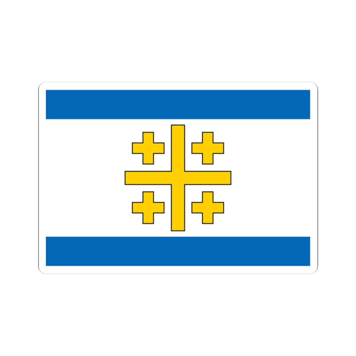 Flag of the State of Palestine Proposal 5 (Israel) STICKER Vinyl Kiss-Cut Decal