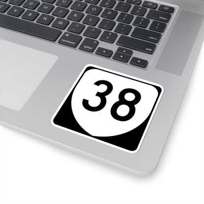 Virginia 38 (Virginia) (Road Sign) STICKER Vinyl Kiss-Cut Decal