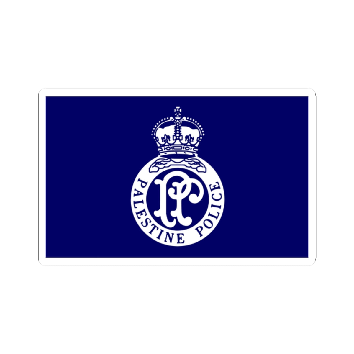 Flag of the British Mandate Police (Israel) STICKER Vinyl Kiss-Cut Decal