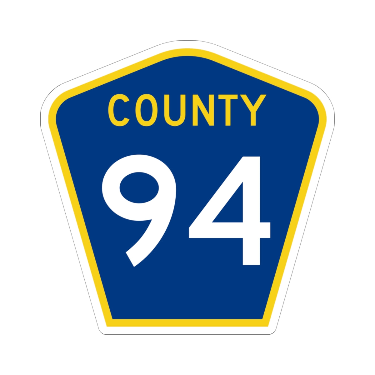 County 94 MN (Minnesota) (Road Sign) STICKER Vinyl Kiss-Cut Decal