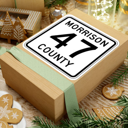 Morrison County Route 47 (Minnesota) (Road Sign) STICKER Vinyl Kiss-Cut Decal