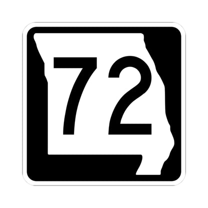 MO-72 (Missouri) (Road Sign) STICKER Vinyl Kiss-Cut Decal