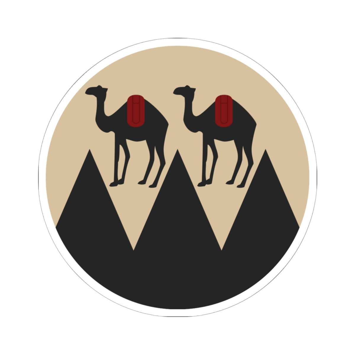 Badge of British Baluchistan (India) (Coat of Arms) STICKER Vinyl Kiss-Cut Decal