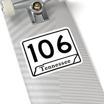 Tennessee 106 (Tennessee) (Road Sign) STICKER Vinyl Kiss-Cut Decal