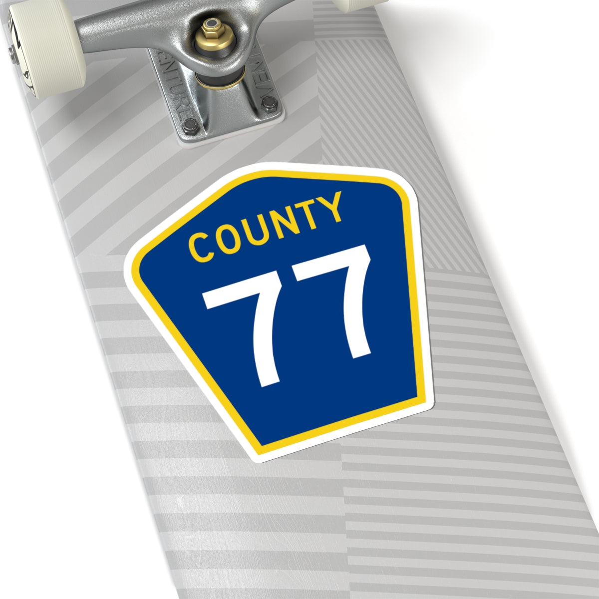 County 77 MN (Minnesota) (Road Sign) STICKER Vinyl Kiss-Cut Decal