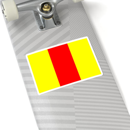Flag of Guerlesquin (France) STICKER Vinyl Kiss-Cut Decal