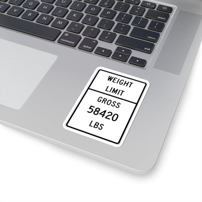 Texas MUTCD R12-1T template (Texas) (Road Sign) STICKER Vinyl Kiss-Cut Decal