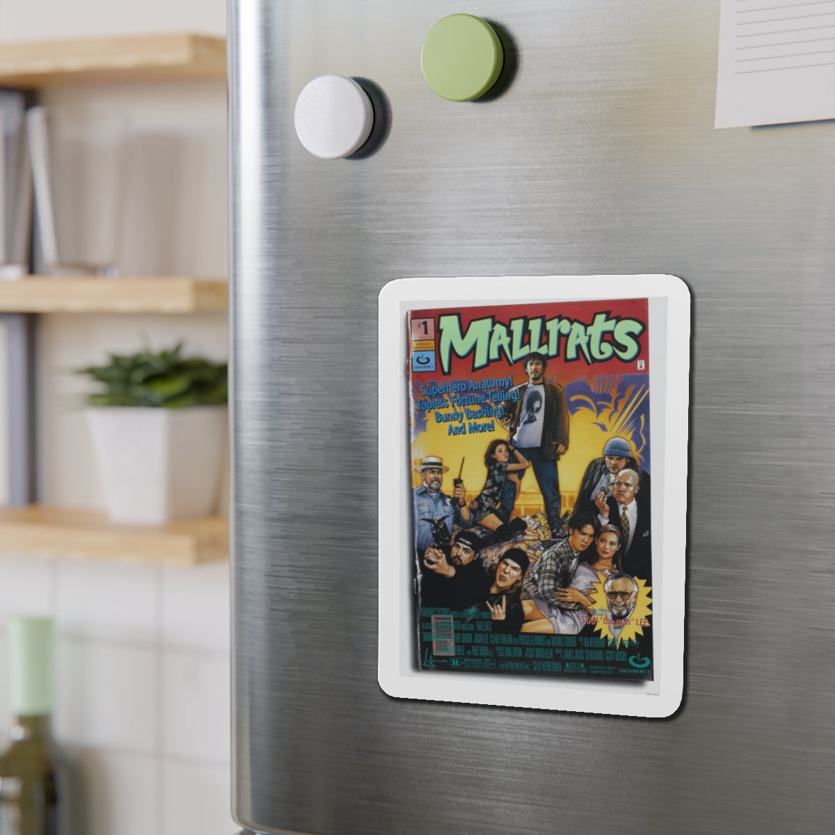 MALLRATS 1995 Movie Poster - Refrigerator Magnet-The Sticker Space