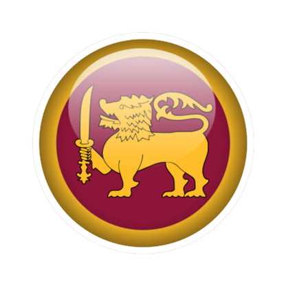 Flag orb Sri Lanka (Sri Lanka) STICKER Vinyl Kiss-Cut Decal