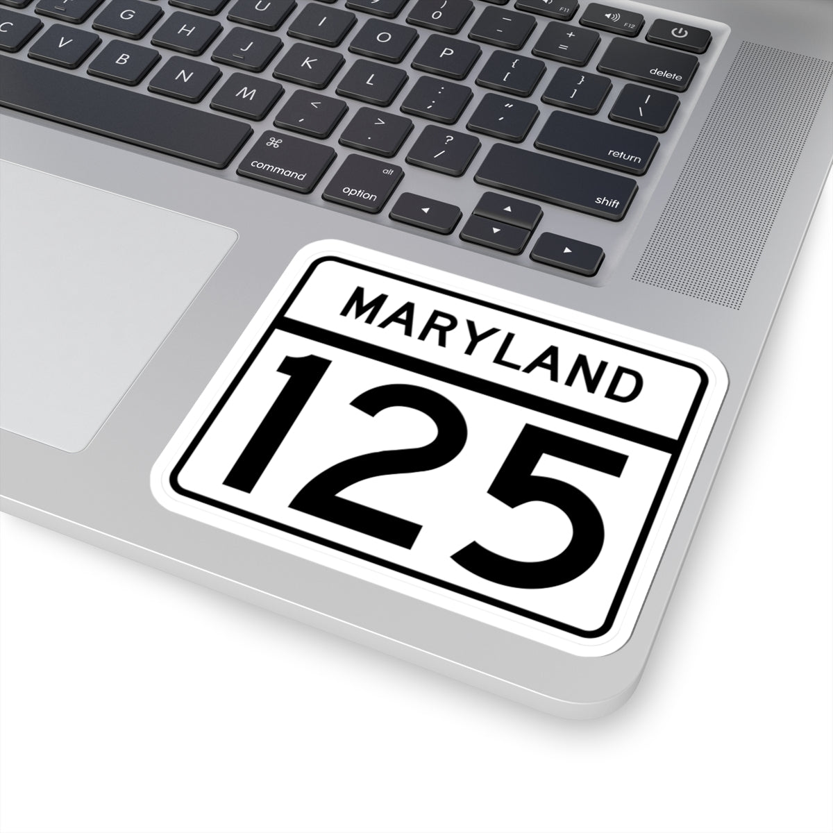 MD Route 125 (Maryland) (Road Sign) STICKER Vinyl Kiss-Cut Decal