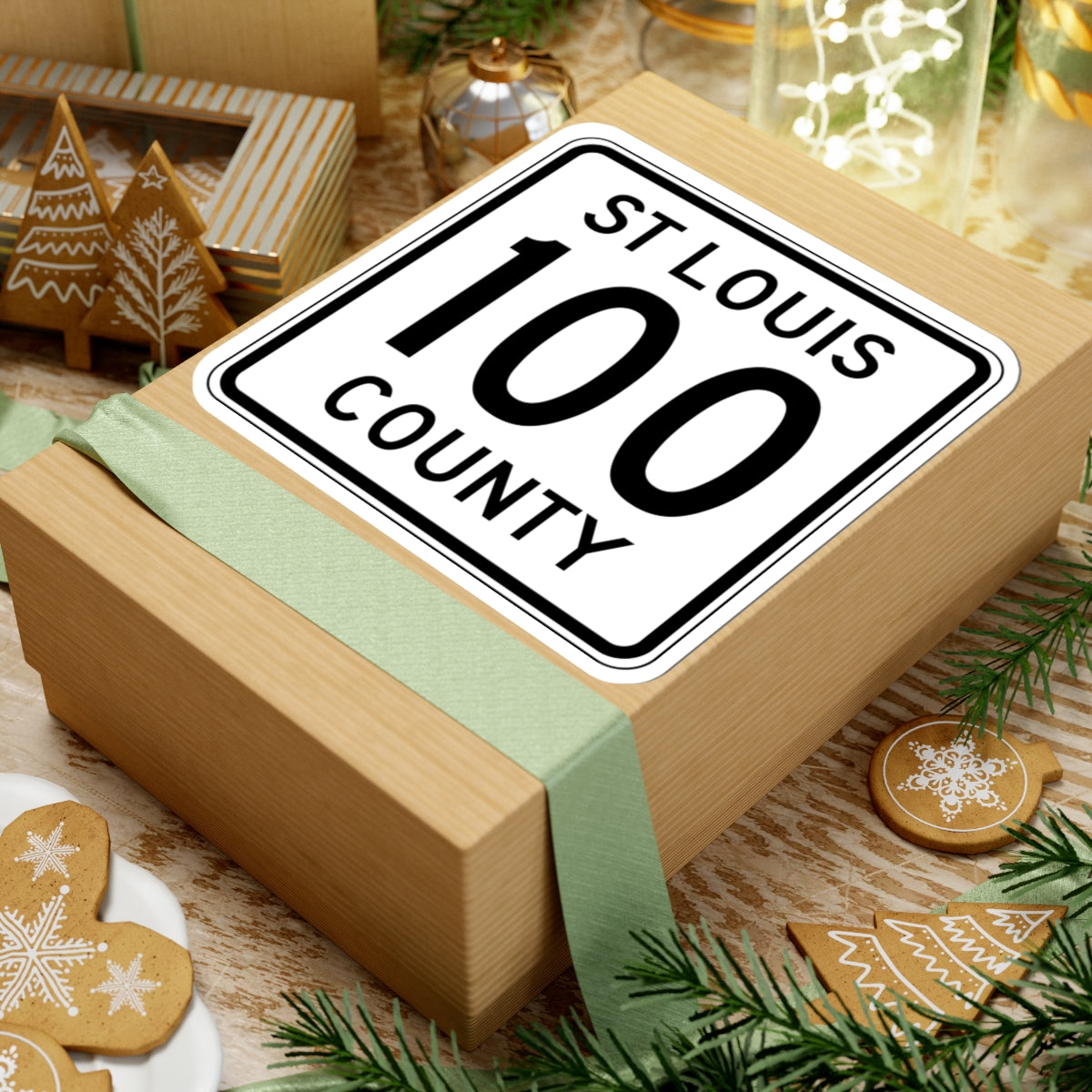 St Louis County Route 100 MN (Minnesota) (Road Sign) STICKER Vinyl Kiss-Cut Decal