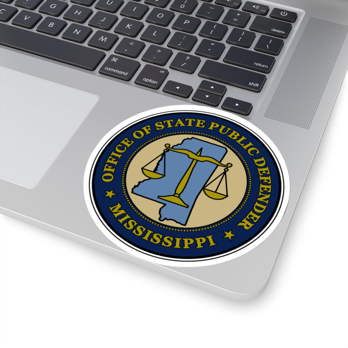 Seal of the Mississippi Office of State Public Defender - STICKER Vinyl Kiss-Cut Decal