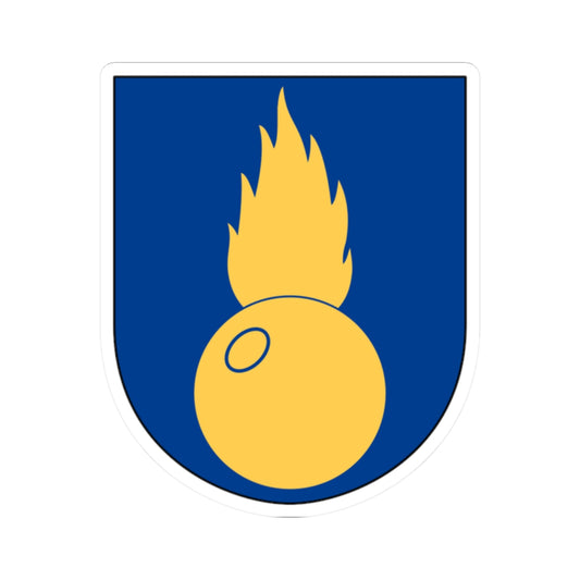 Artilleriregementet regementsstaben vapen (Sweden) (Coat of Arms) STICKER Vinyl Kiss-Cut Decal