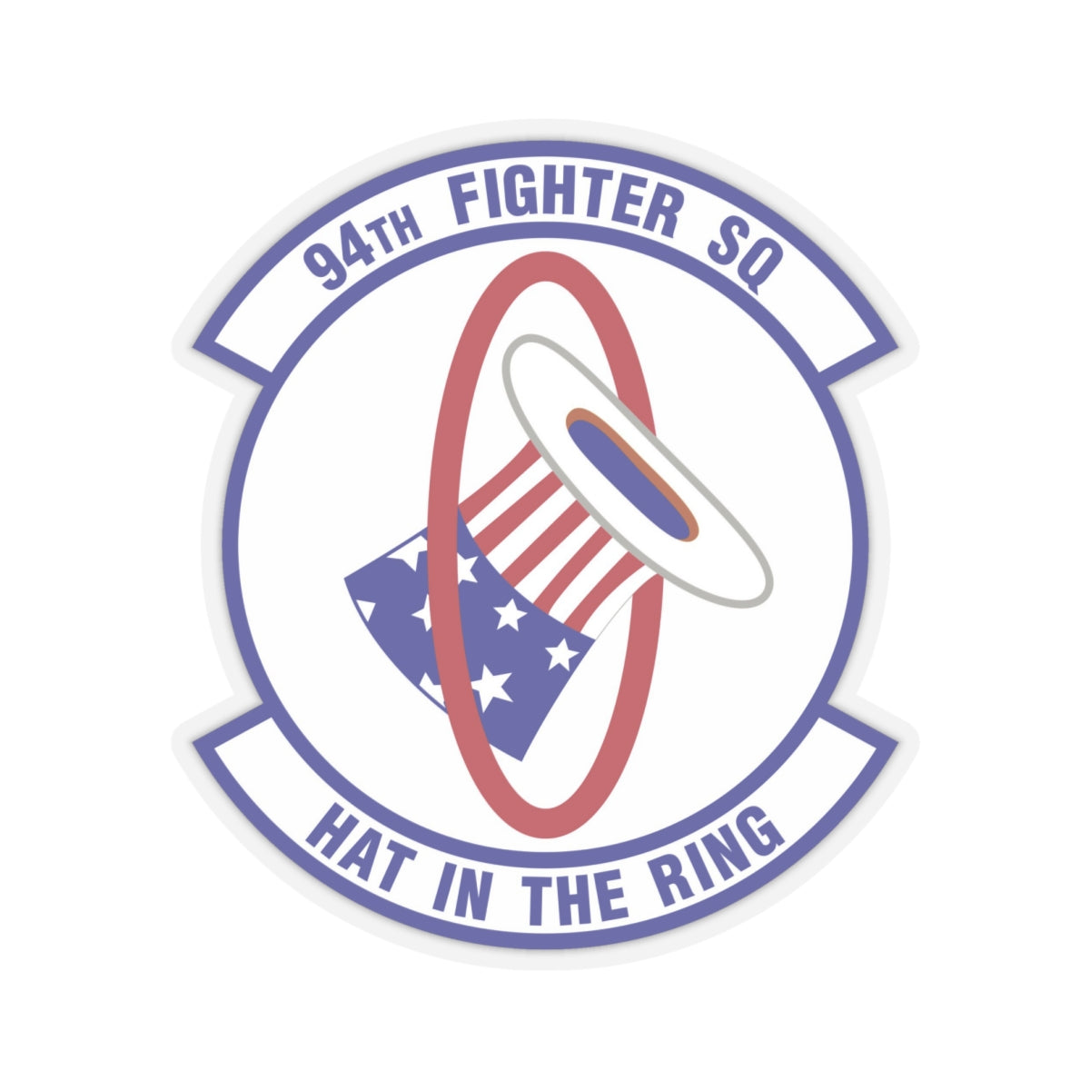 94 Fighter Squadron ACC (U.S. Air Force) STICKER Vinyl Kiss-Cut Decal-6 Inch-Transparent-The Sticker Space