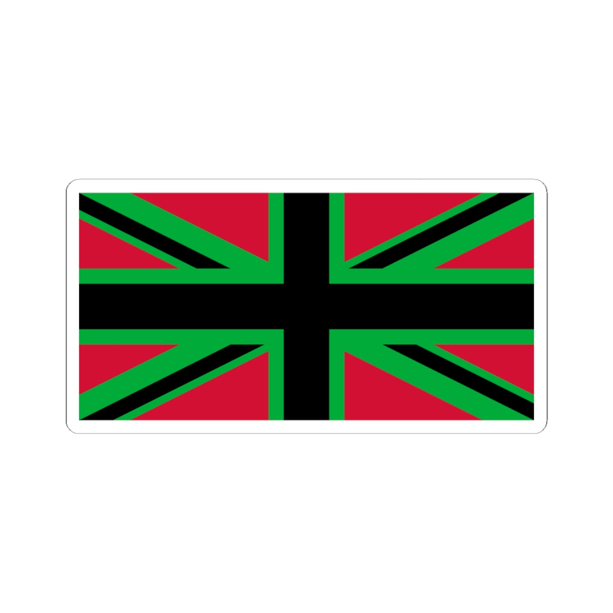 African Britain Flag (United Kingdom) STICKER Vinyl Kiss-Cut Decal
