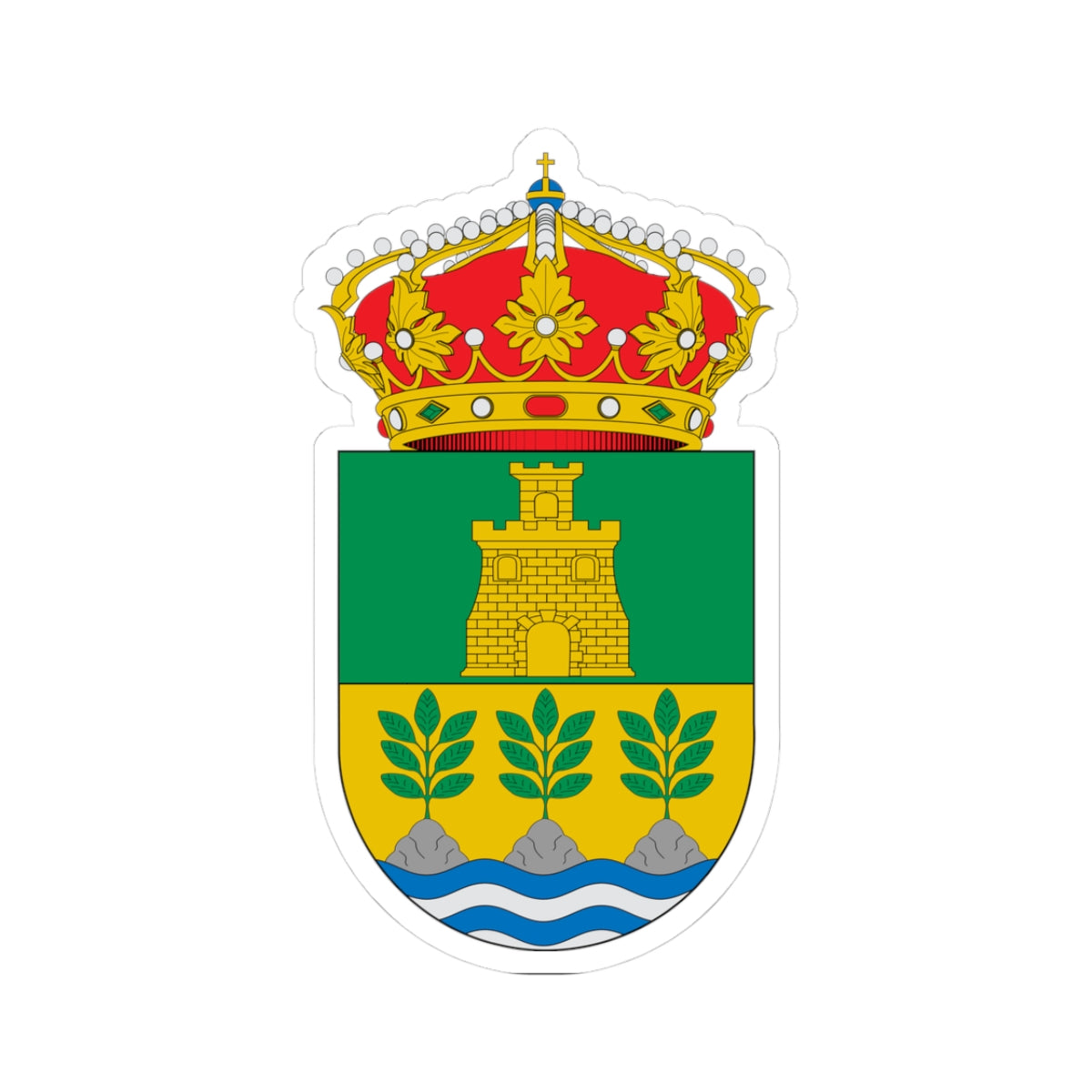 Escudo de Cantoria (Spain) (Coat of Arms) STICKER Vinyl Kiss-Cut Decal