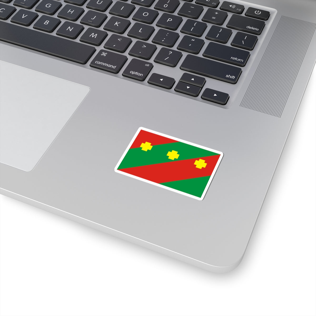 Flag of Troitcky rayon Chelyabinsk oblast (Russia) STICKER Vinyl Kiss-Cut Decal