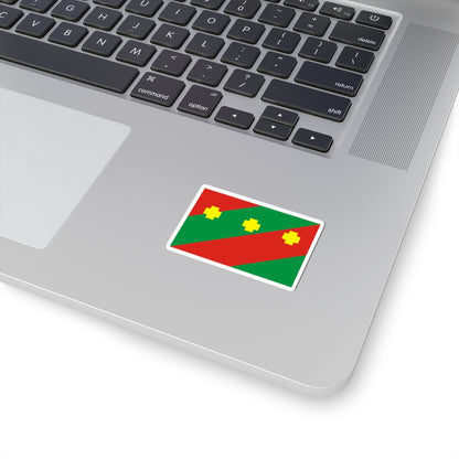 Flag of Troitcky rayon Chelyabinsk oblast (Russia) STICKER Vinyl Kiss-Cut Decal