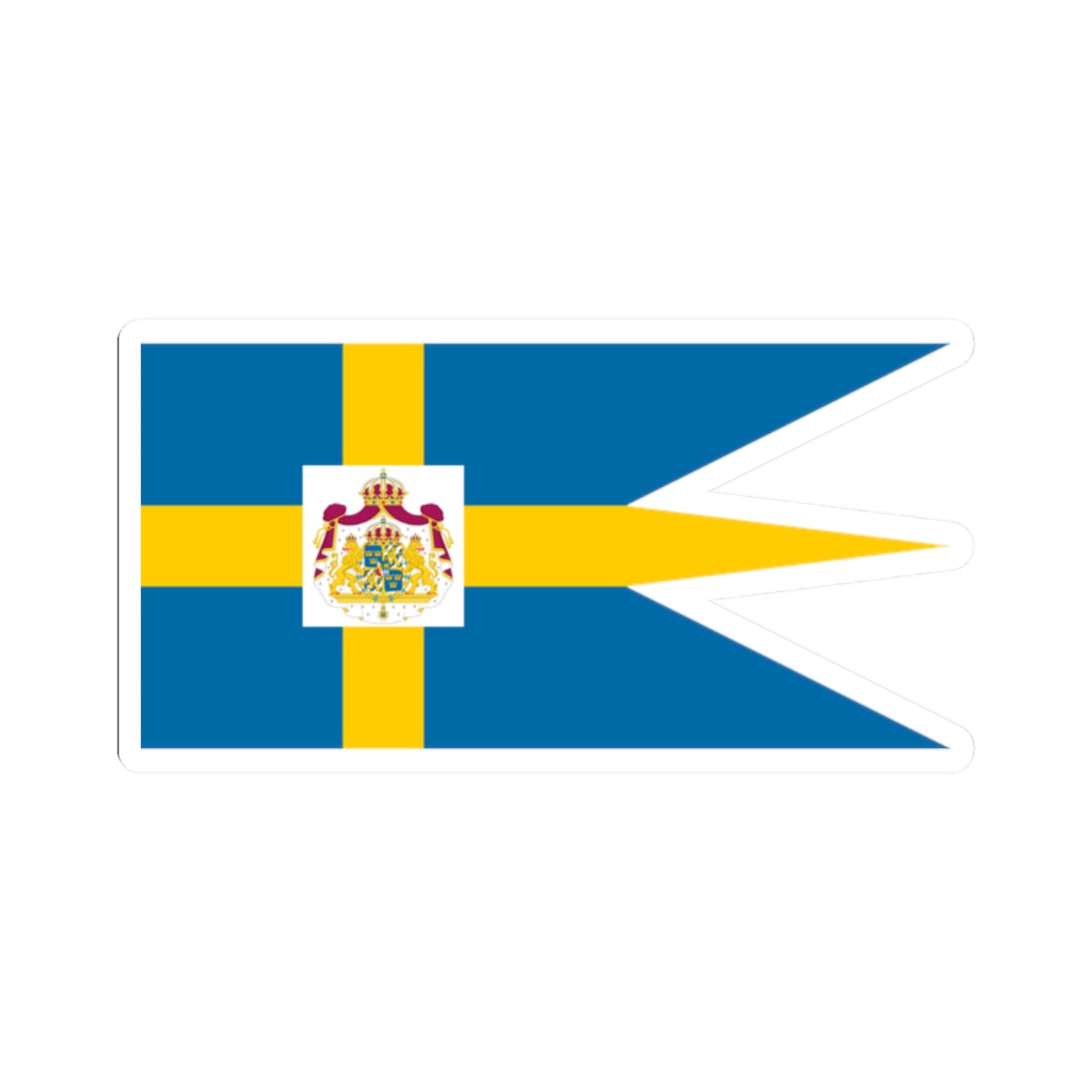 Royal standard of Sweden (Sweden) STICKER Vinyl Kiss-Cut Decal
