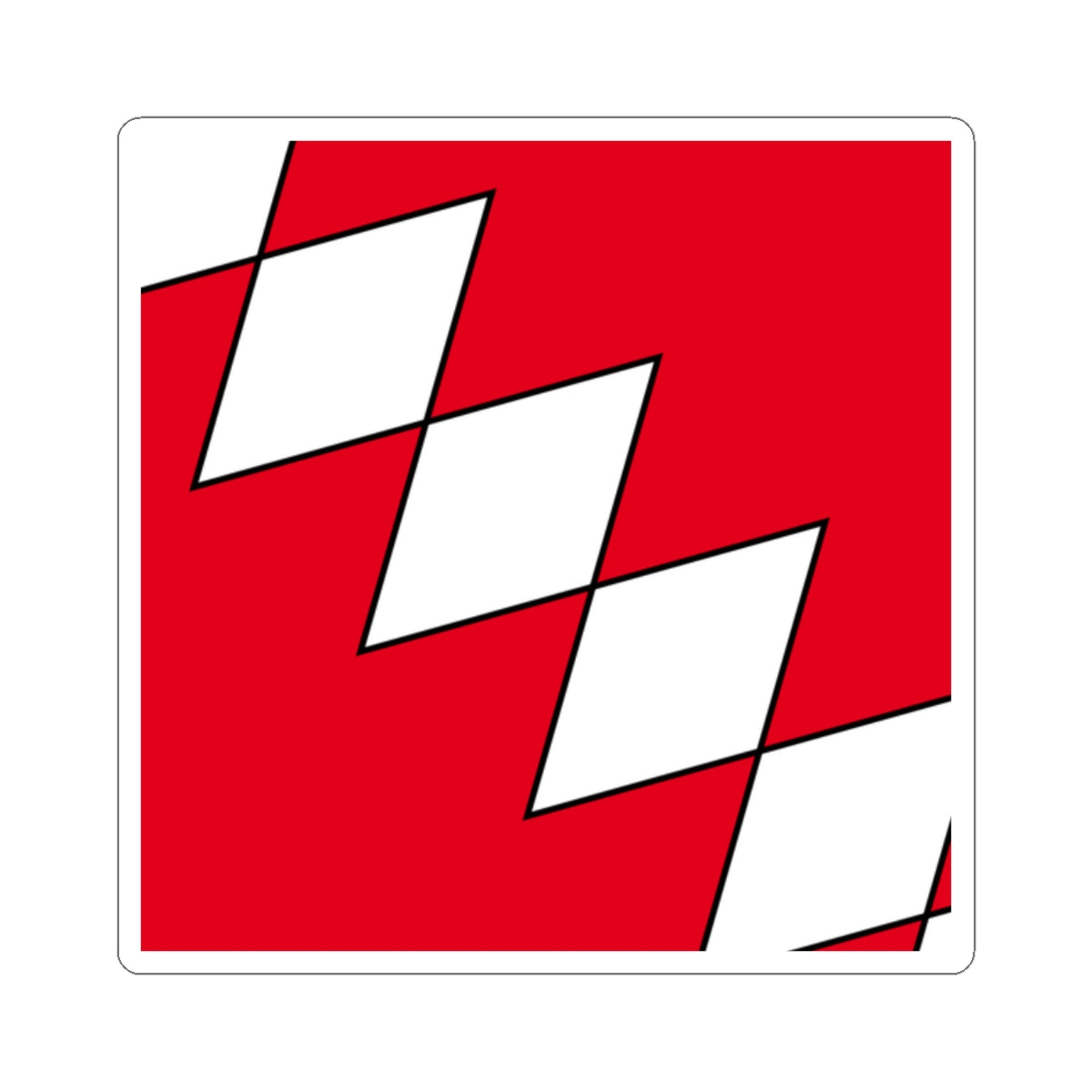 CHE Biel-Benken Flag (Switzerland) STICKER Vinyl Kiss-Cut Decal