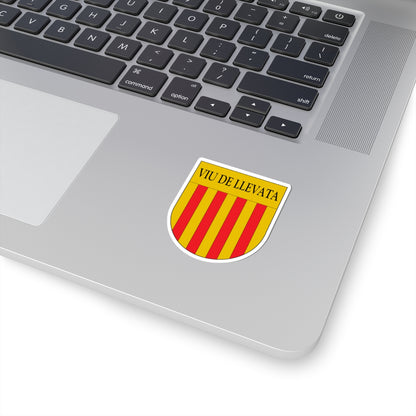 Antic escut municipal de Viu de Llevata (Spain) (Coat of Arms) STICKER Vinyl Kiss-Cut Decal